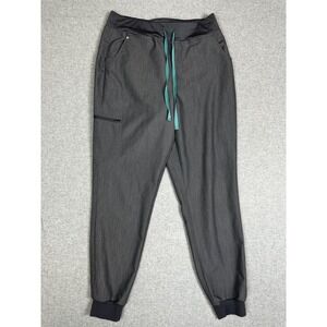FIGS Technical Collection Scrub Pants Womens Large Tall‎ Gray Jogger Pockets